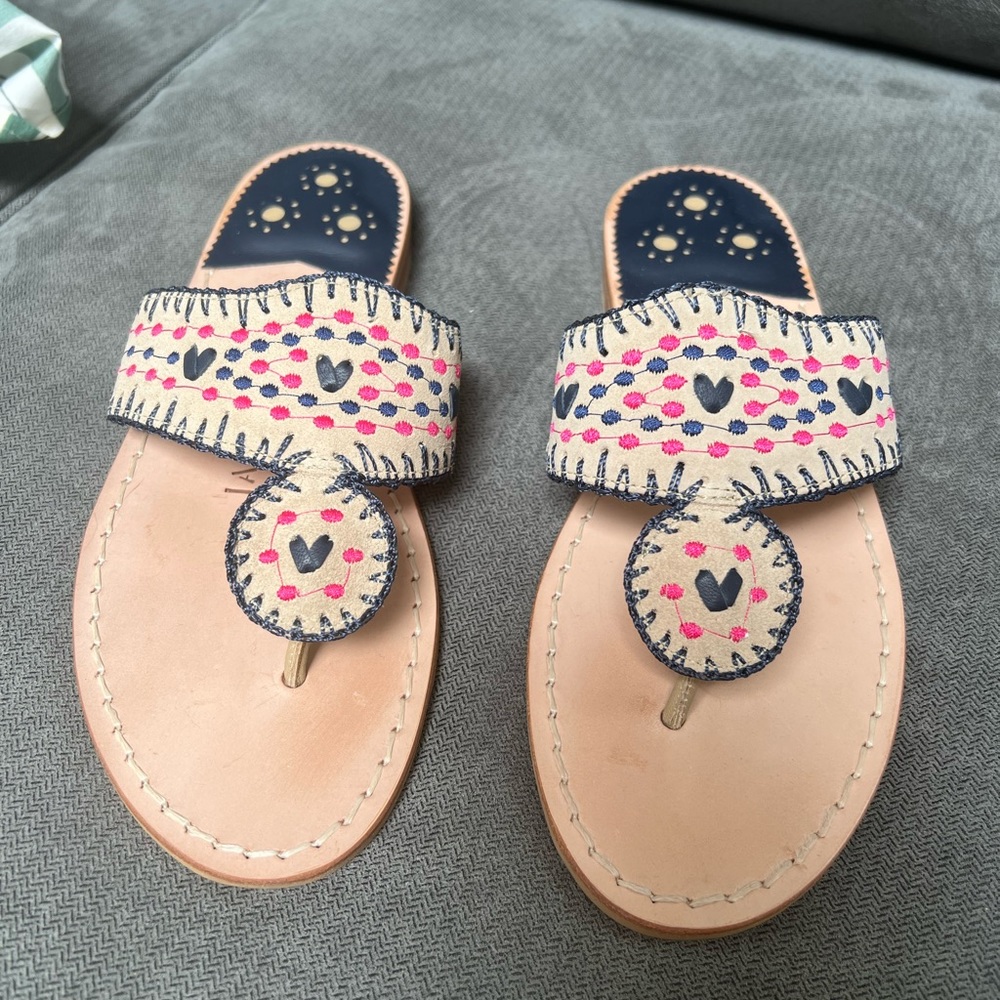 Jack Rogers Jack Crochet Flat Sandle
